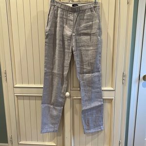 Theory grey linen pants